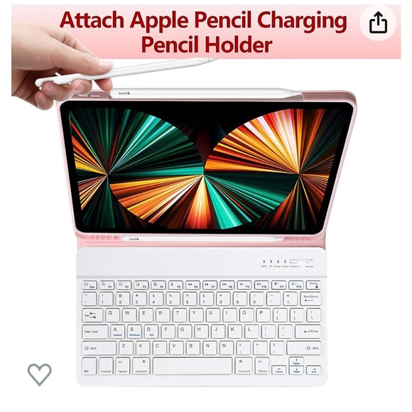 iPad 12.9 pro case. Case with wireless keyboard included. - Picture 5 of 9